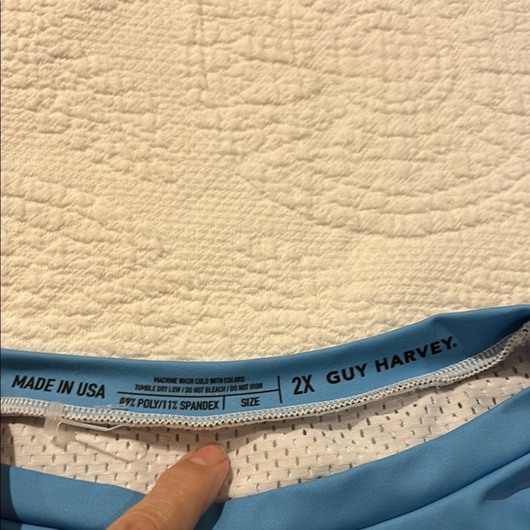 Guy Harvey Men's Blue Long Sleeve Shirt. 2X. Nearly New - Picture 10 of 10